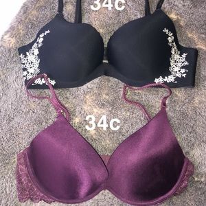 3 BLACK Vctoria’s Secret bras ONLY